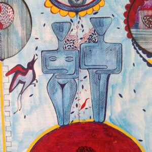 Divine couple goddess and god, in a state of clarity and unity
