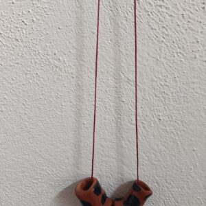 ceramic jewelry polka dots